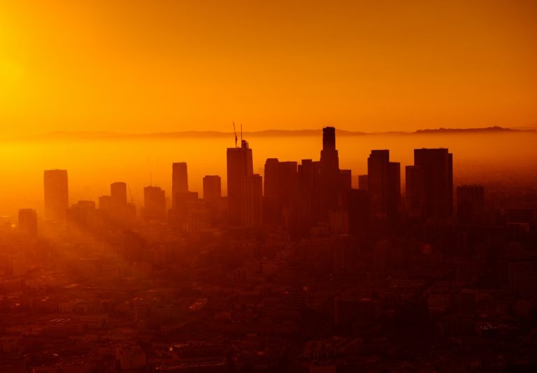 The downtown Los Angeles skyline is one in transition at the moment. I think that makes us more attuned to it, as photographers in L.A. This view from the east side of downtown is especially nice as itâs a bit more rare of a sighting, as most of LA sprawls west, south and north. But from this vantage point, the city pans out very nicely and, of course, is a great way to take in a sunset. by joshsrose (Unsplash.com)