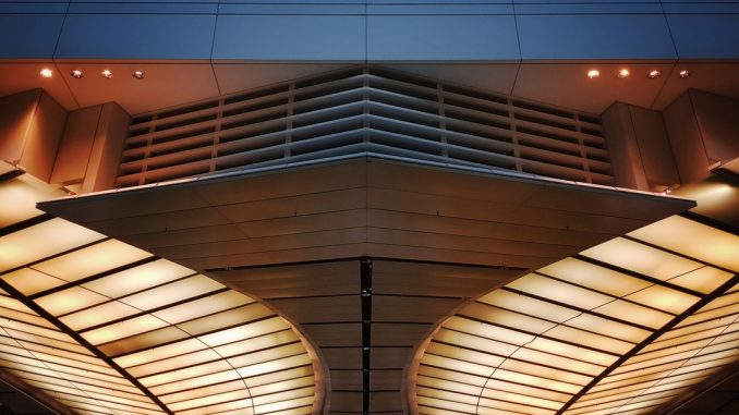 I was sending someone off at the airport when I looked up and noticed the symmetry in the design of the ceiling. After looking at the picture for a while, I realized that it resembled the human bodyâs diaphragm, in a wayâ¦ by the_roaming_platypus (Unsplash.com)